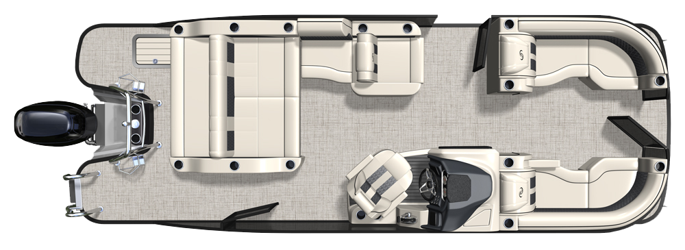 Lusso Ultra Lounge Floorplans & Specs | Barletta Pontoon Boats